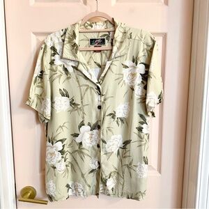 Cream la cabana Hawaiian button up